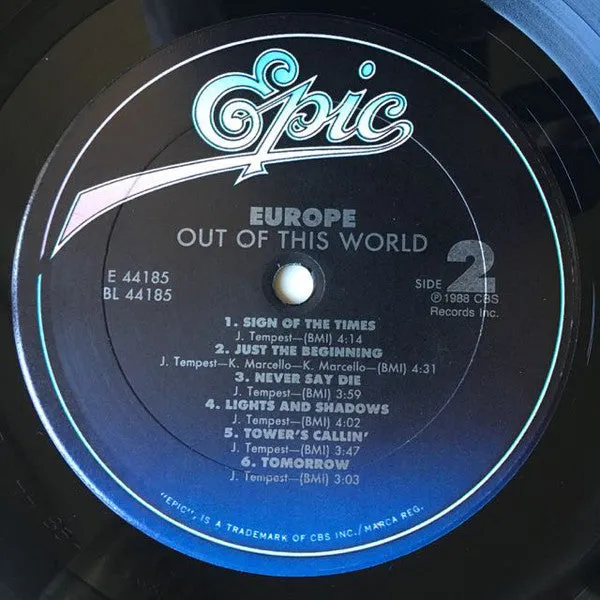 Europe (2) - Out Of This World (LP, Album) (VG )