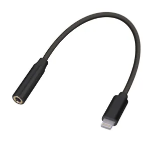 Fabcordz Black Adapter Lightning Audio Adapter For Universal