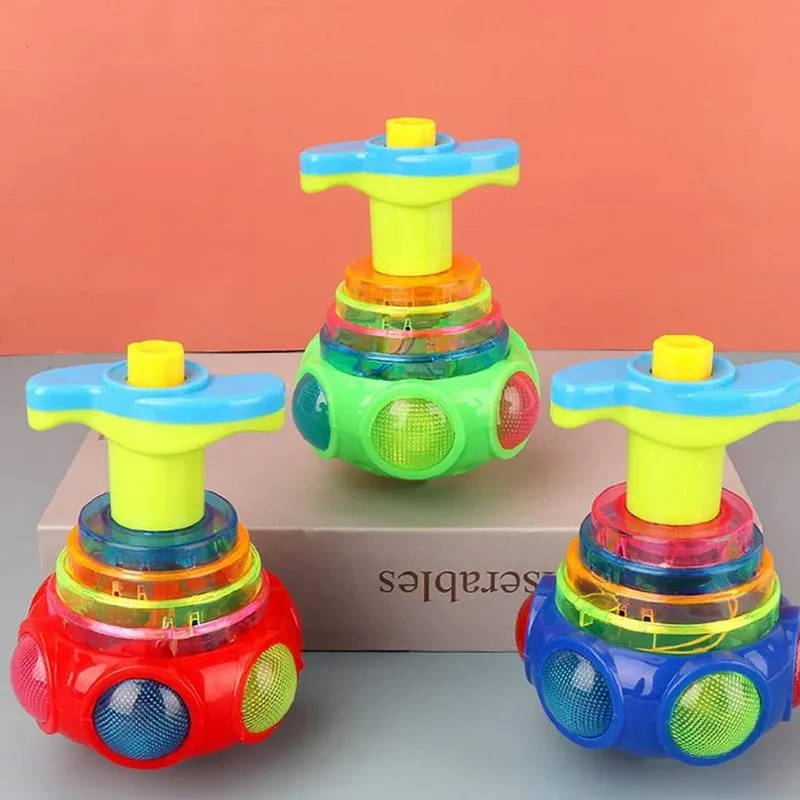 Flashing Led Spinning Top Classic Kids Toy