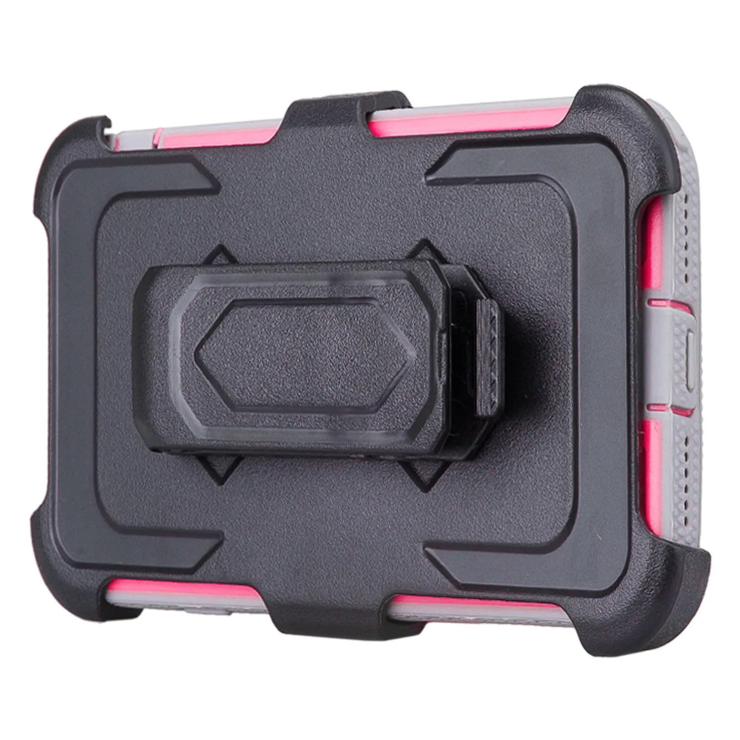 For Apple iPhone 6S / 6 Case, Triple Protection 3-in-1 Heavy Duty Holster Shell Combo Case Cover for iPhone 6/6S - Hot Pink