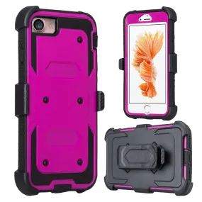 For Apple iPhone 6S / 6 Case, Triple Protection 3-in-1 Heavy Duty Holster Shell Combo Case Cover for iPhone 6S/6 - Purple