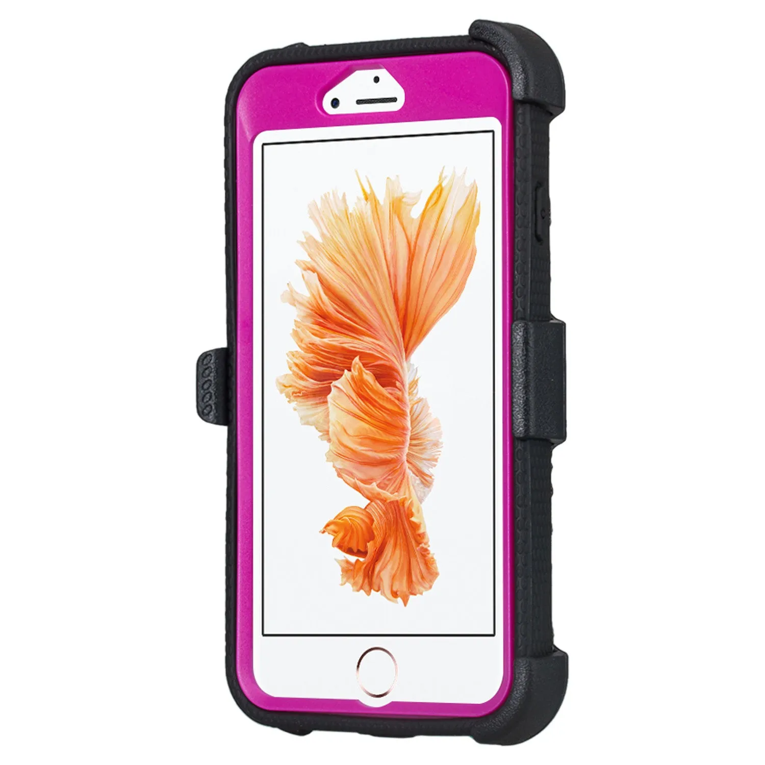 For Apple iPhone 6S / 6 Case, Triple Protection 3-in-1 Heavy Duty Holster Shell Combo Case Cover for iPhone 6S/6 - Purple