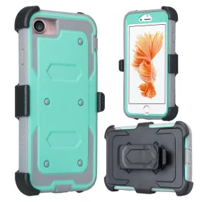 For Apple iPhone 6S / 6 Case, Triple Protection 3-in-1 Heavy Duty Holster Shell Combo Case Cover for iPhone 6S/6 - Teal