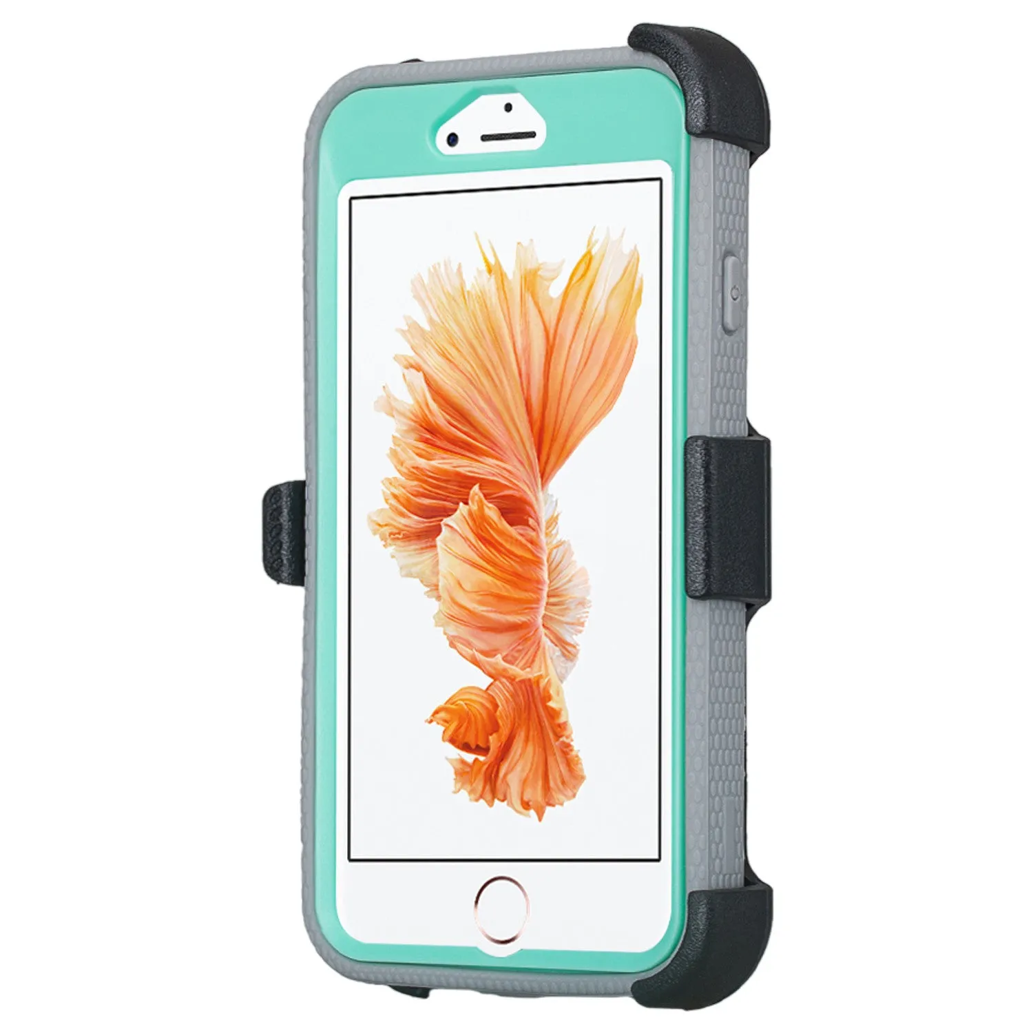 For Apple iPhone 6S / 6 Case, Triple Protection 3-in-1 Heavy Duty Holster Shell Combo Case Cover for iPhone 6S/6 - Teal