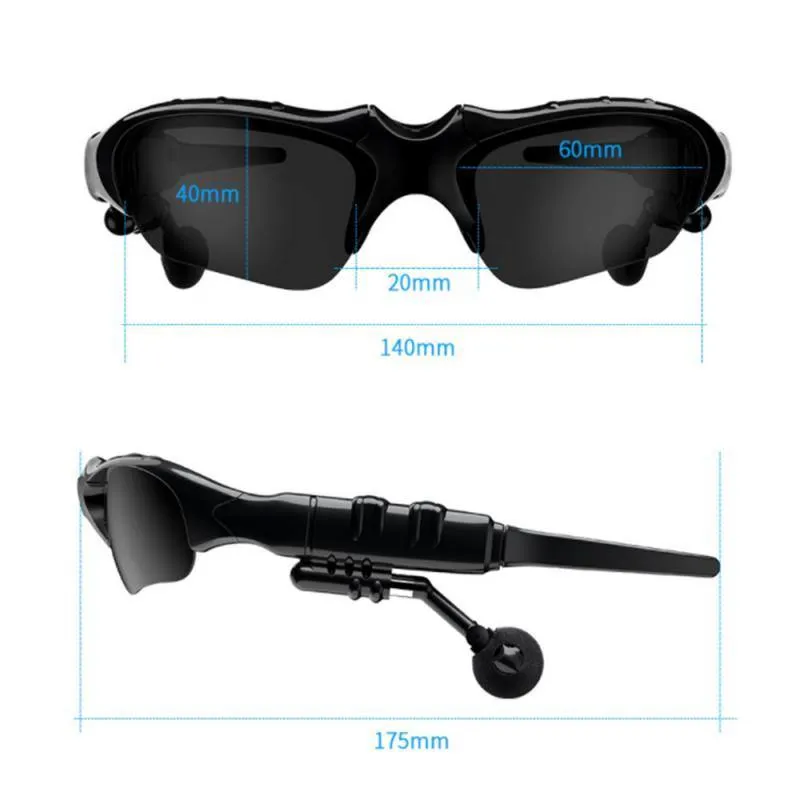Headphone Sunglasses Polarized Lens MicEarphone Bluetooth 5.0
