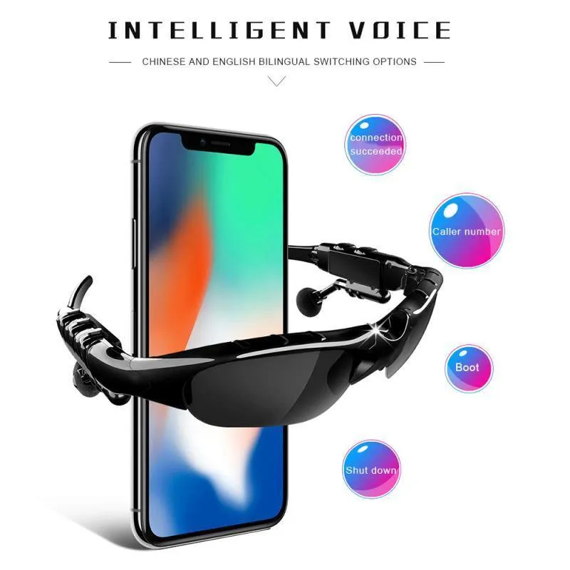 Headphone Sunglasses Polarized Lens MicEarphone Bluetooth 5.0