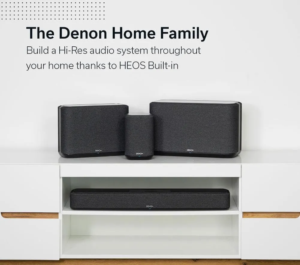 Home 550 Wireless Smart Soundbar for TV with Dolby Atmos 3D Audio, Wi-Fi & Bluetooth, Built-In HEOS, Alexa