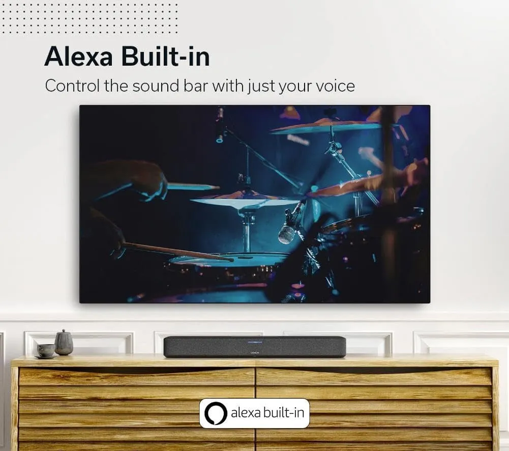 Home 550 Wireless Smart Soundbar for TV with Dolby Atmos 3D Audio, Wi-Fi & Bluetooth, Built-In HEOS, Alexa