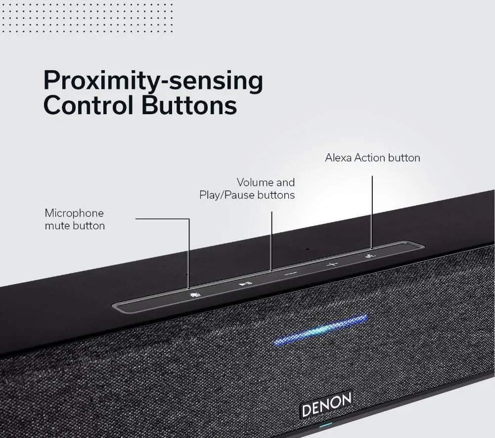 Home 550 Wireless Smart Soundbar for TV with Dolby Atmos 3D Audio, Wi-Fi & Bluetooth, Built-In HEOS, Alexa