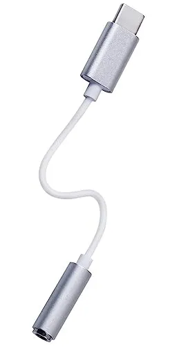 JGD PRODUCTS Compatible with OnePlus Devices Type C to 3.5 mm Jack Audio Connector Converter, Noise Cancelling Headphones Jack Converter Audio Adapter (Multi Colour)