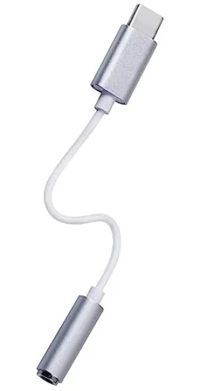 JGD PRODUCTS Compatible with OnePlus Devices Type C to 3.5 mm Jack Audio Connector Converter, Noise Cancelling Headphones Jack Converter Audio Adapter (Multi Colour)