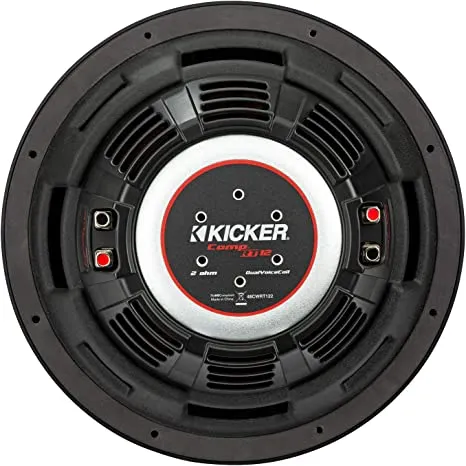 Kicker 48CWRT122 CompRT Series Shallow-Mount 12" Subwoofer Dual 2-ohm Voice Coils