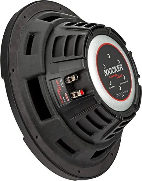 Kicker 48CWRT122 CompRT Series Shallow-Mount 12" Subwoofer Dual 2-ohm Voice Coils