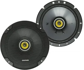 Kicker 6.75" 2 Way Coaxial Speakers 4 Ohm 300 Watts Max CS Series 46CSC674 Pair