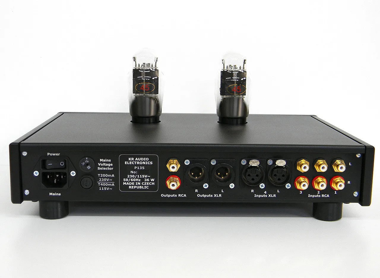 High-Performance KR Audio P135 Vacuum Tube Pre Amplifier - Premium Audio Quality with Enhanced Features
