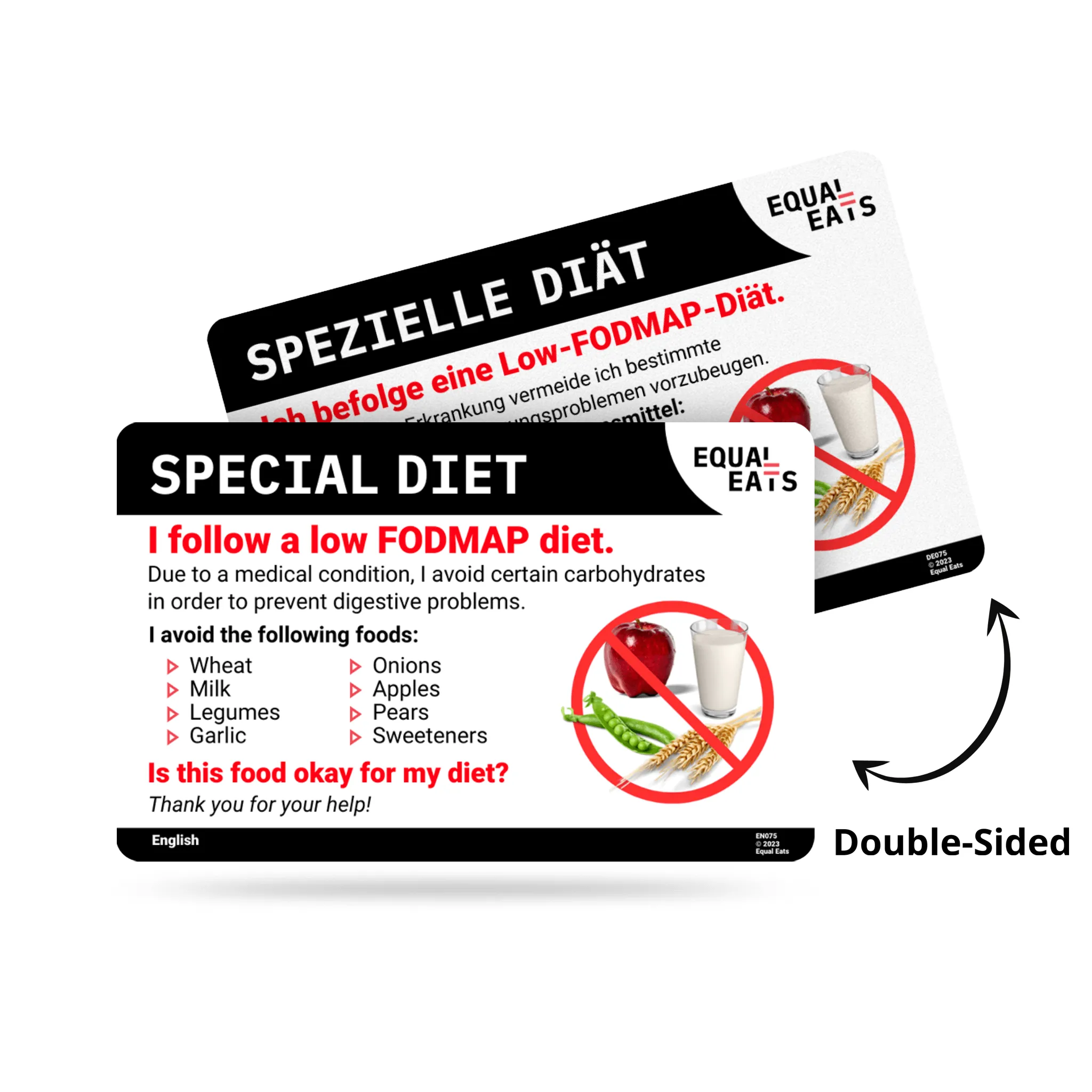 Low FODMAP Card in English (Printable)