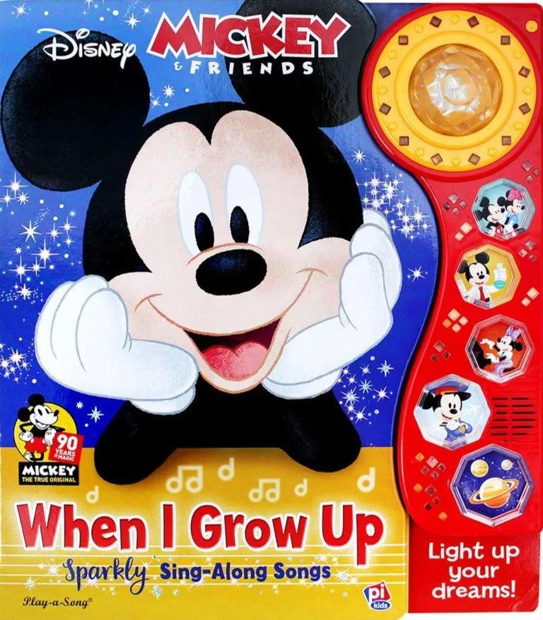 Mickey & Friends -  When I Grow Up - Deluxe Dancing Lights and Sound Book