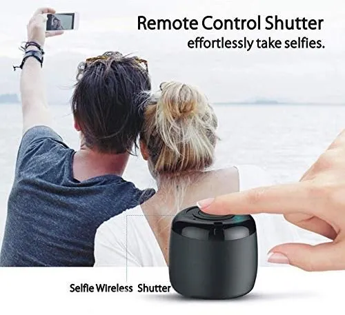 Mini Portable Wireless Speaker, Built-in Mic and Selfie Remote Control