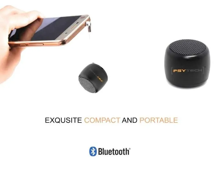 Mini Portable Wireless Speaker, Built-in Mic and Selfie Remote Control