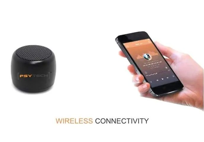 Mini Portable Wireless Speaker, Built-in Mic and Selfie Remote Control