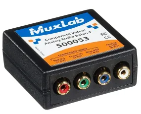 MuxLab 500052 VideoEase Component Video/Analog Audio Balun Male