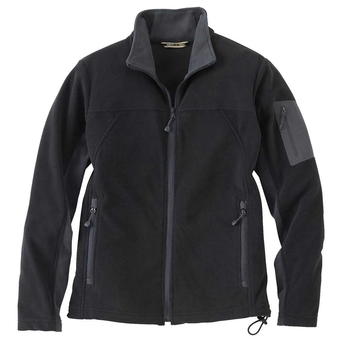 North End Women's' Black Microfleece Jacket