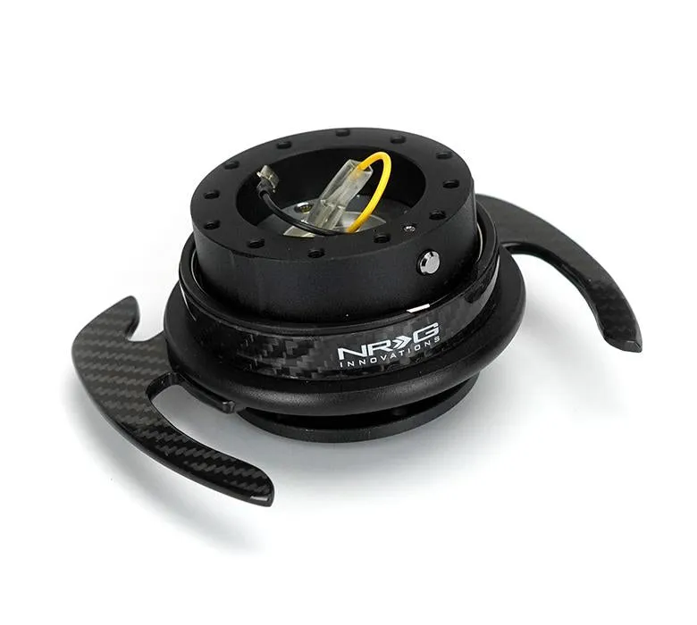 NRG Quick Release 4.0 (Black / Carbon Fiber) w/ Handles
