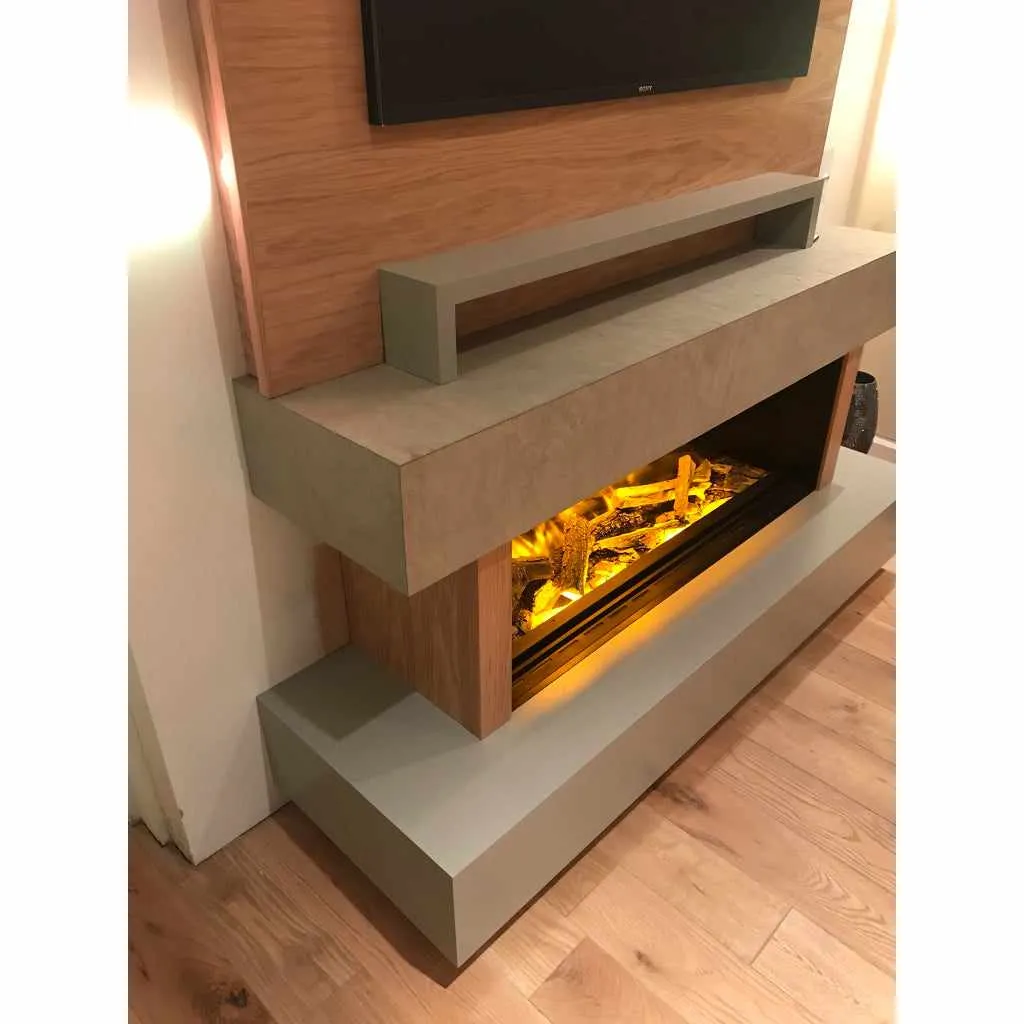 OER Tivoli Media Wall with Electric Fireplace - 1000MM Fire