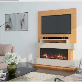 OER Tivoli Media Wall with Electric Fireplace - 1000MM Fire