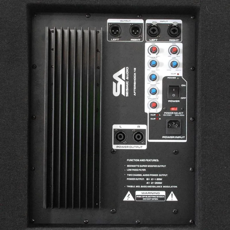 Pair of Dual 12" PA Speakers, Pair of Powered 18" Subs, and Cables