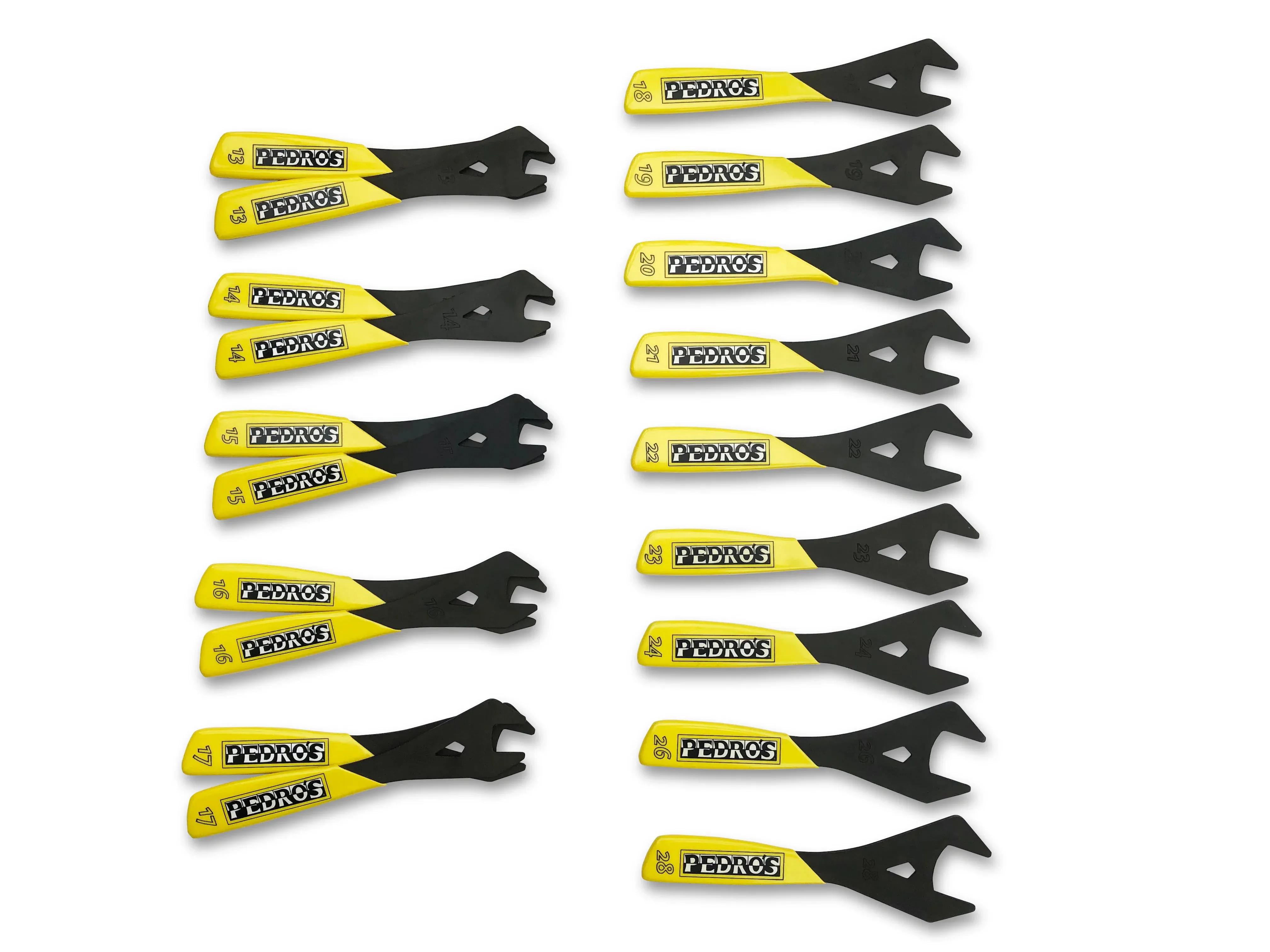 Pedro's 19 Piece Cone Wrench Set