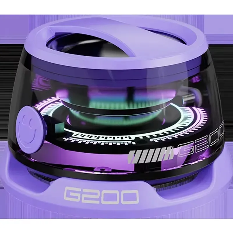 Portable Bluetooth Speaker G200 with RGB Lighting, Magnetic Design, BT5.3 Connectivity, Mini Sound Box, 7 Hours Playback, and Phone Holder