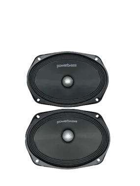 Powerbass PMB-69PRO 6"x9" Inch 1200W Pro MID Speakers