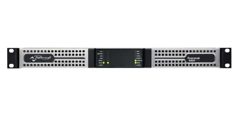 Powersoft D6404-DSP-PLUS Duecanali 6400W 2-Channel Flexible Amplifier With DSP And AES67