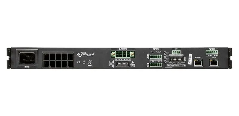 Powersoft D6404-DSP-PLUS Duecanali 6400W 2-Channel Flexible Amplifier With DSP And AES67