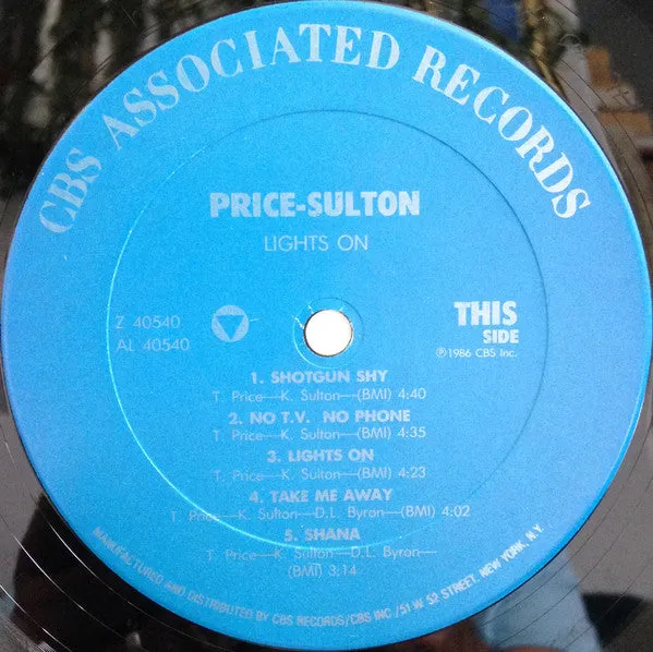 Price* - Sulton* - Lights On (LP, Album) (NM or M-)