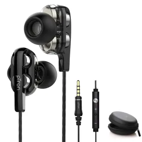 PTron Boom Ultima 4D Deep Bass Stereo Earphones Dual Driver Sports Headset with Mic for All Smartphones