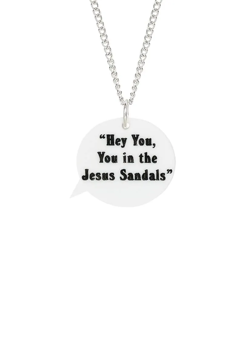 Pulp Speech Bubble Necklace - Hey You