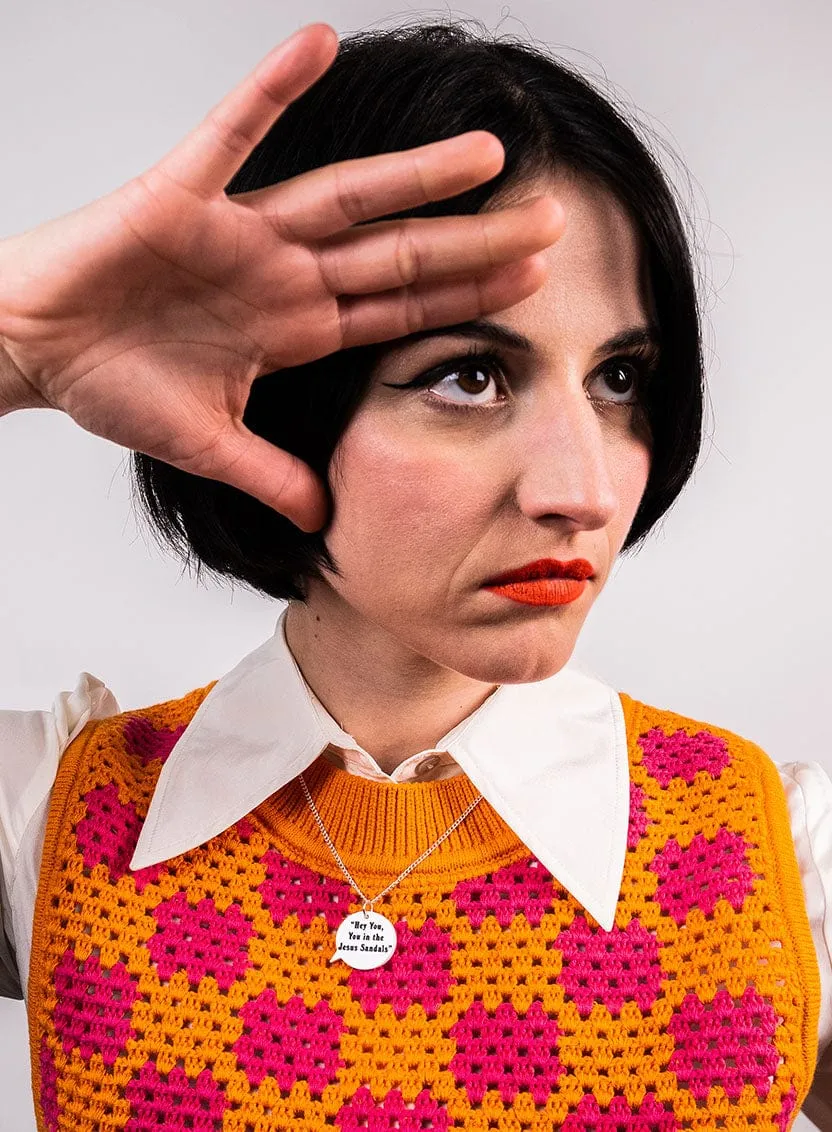 Pulp Speech Bubble Necklace - Hey You