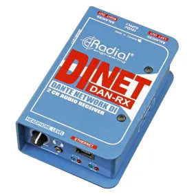 Radial Engineering DiNet Dan-RX - 2-Channel Dante Network Receiver