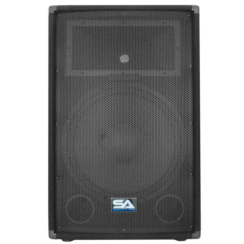 SA-15T - Pair of 15 Inch PA / DJ / Band Speaker Cabinets with Titanium Horns
