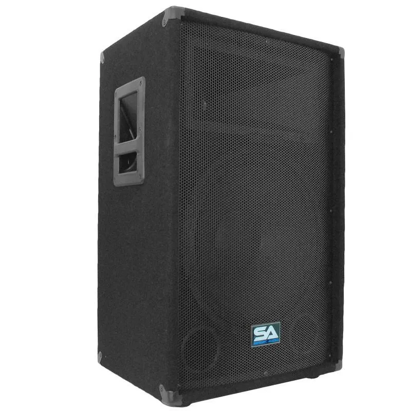 SA-15T - Pair of 15 Inch PA / DJ / Band Speaker Cabinets with Titanium Horns