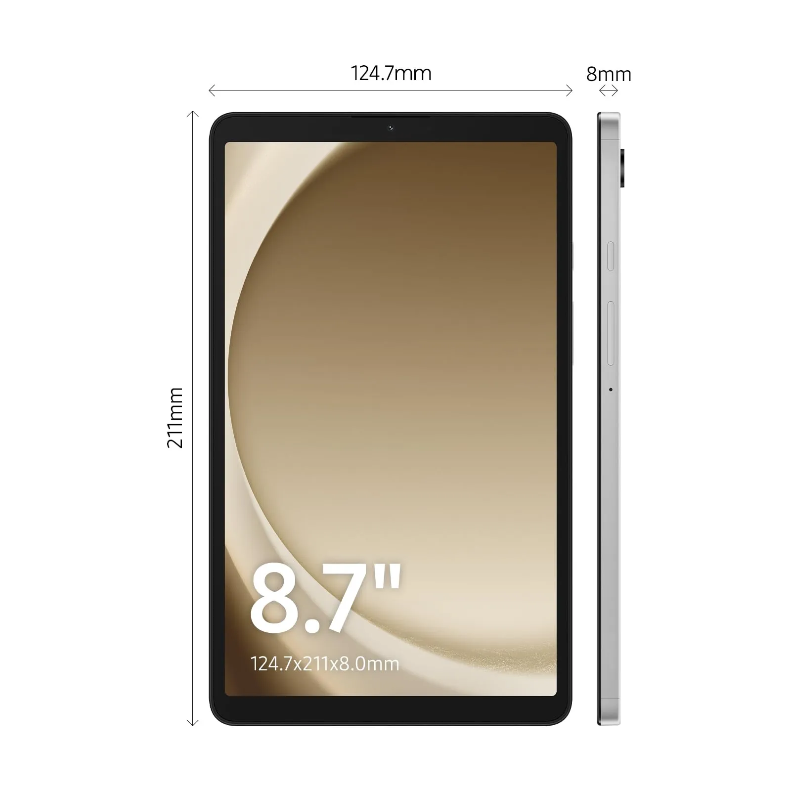 Samsung Galaxy Tab A9 WiFi Android Tablet, 8.7" Large Display, 4GB RAM, 64GB Storage, Silver (UAE Version)