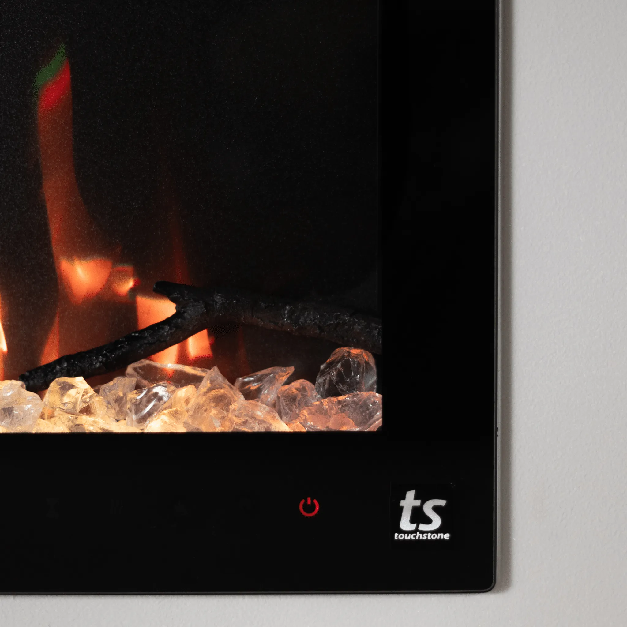 Sideline Fury Refurbished 46 Inch Slim-Depth Recessed Smart Electric Fireplace 80053