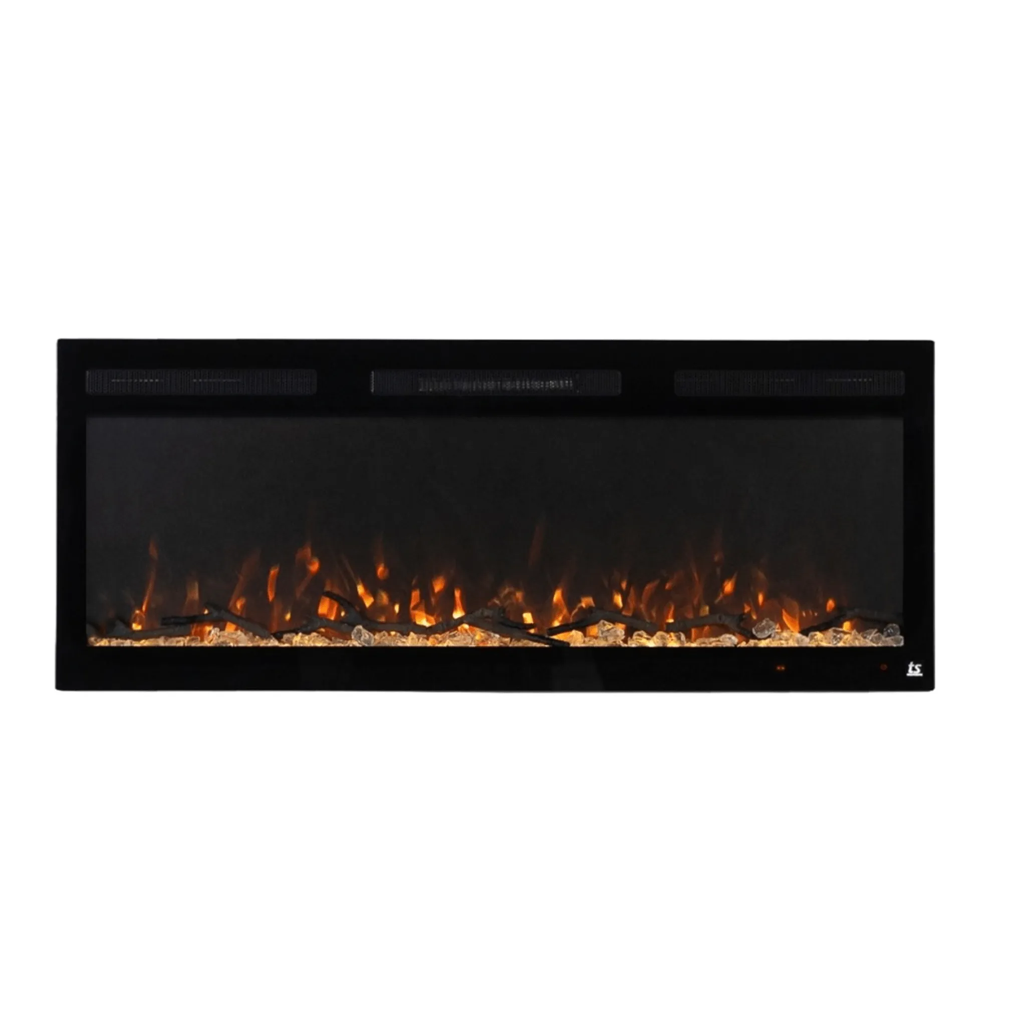 Sideline Fury Refurbished 46 Inch Slim-Depth Recessed Smart Electric Fireplace 80053