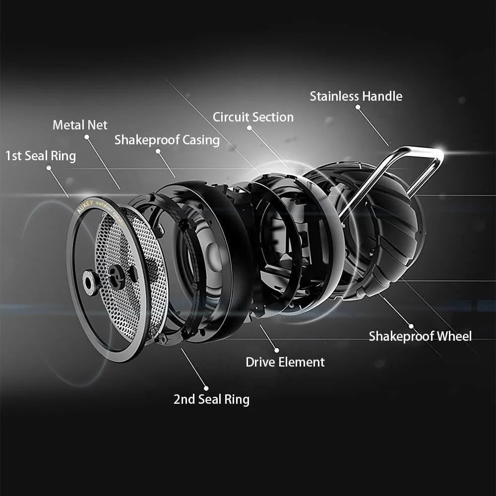SK-M4 Wireless Bluetooth Outdoor Wheel Speaker with Water & Shock Resistant