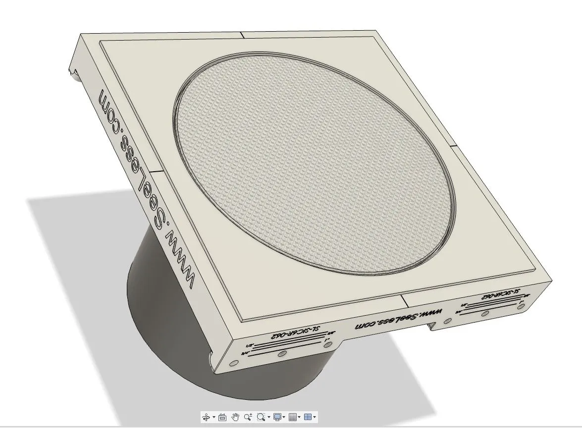 SL-SIC6R-062 Round Theory Speaker Mount | Flush In-Wall Mount