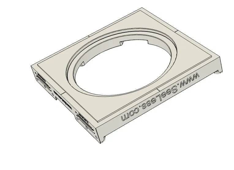 SL-SIC6R-062 Round Theory Speaker Mount | Flush In-Wall Mount