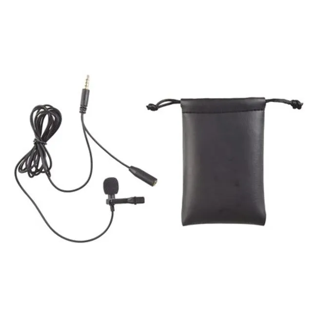 Stereo Lapel Microphone With Headphone Outlet