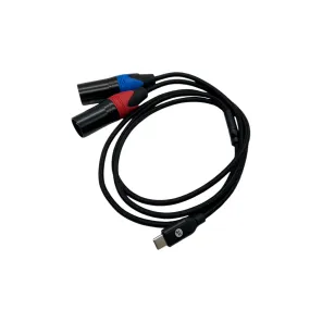Strauss & Wagner Bond Dual 3-pin XLR Male to USB-C Male Upgrade Cable